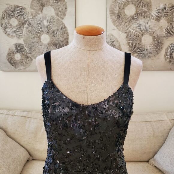 Dress the Population Lindsay Sequin Cheetah Sheath Dress size Large - NEW - Picture 5 of 13